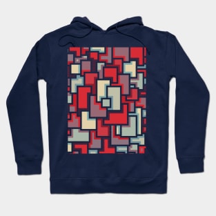 Pattern Block retro Hoodie